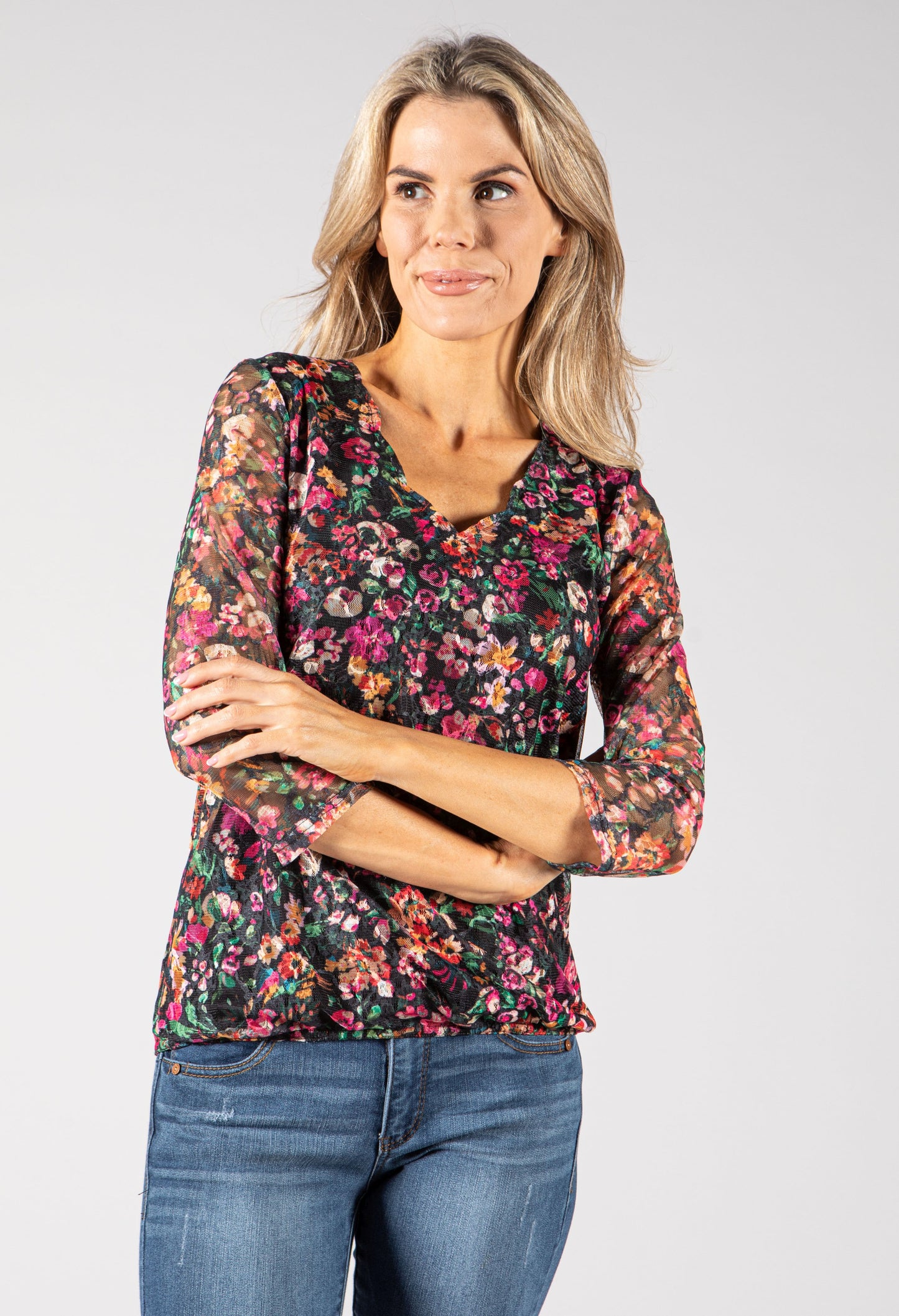 Liman V-Neck Floral Top