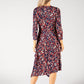 Printed Midi Wrap Dress