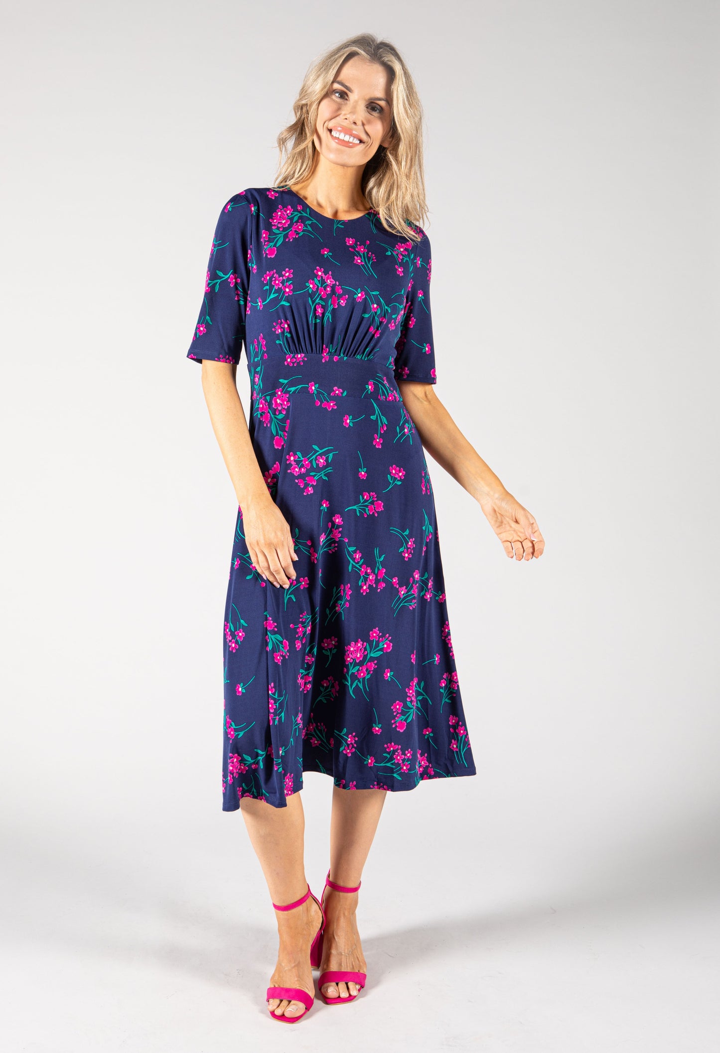 Floral Print Midi Dress