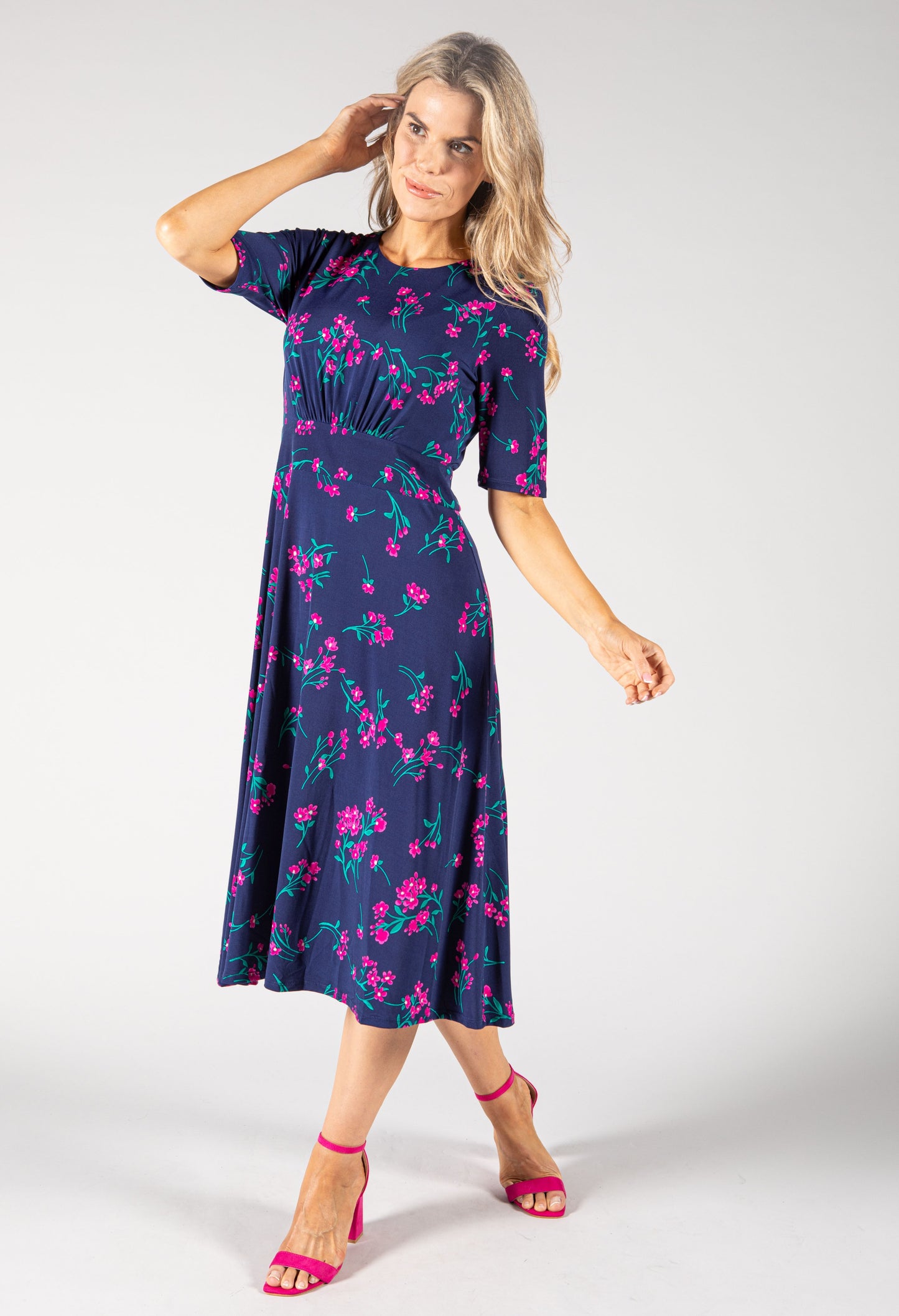 Floral Print Midi Dress