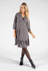 Tiered V Neckline Dress-1