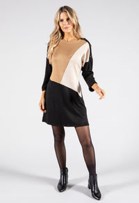 Two Tone Knit Dress