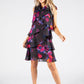 Tiered Tie Neck Floral Dress