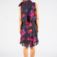 Tiered Tie Neck Floral Dress