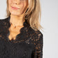 Lace Sequin Detail Top