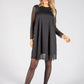 Long Sleeve Sparkle Short Dress