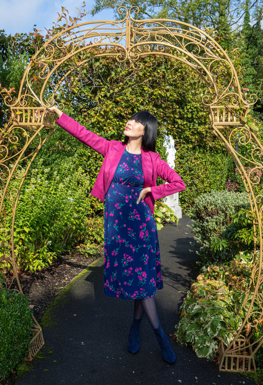 Floral Print Midi Dress