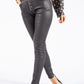 Crinkle Leather Look Trousers