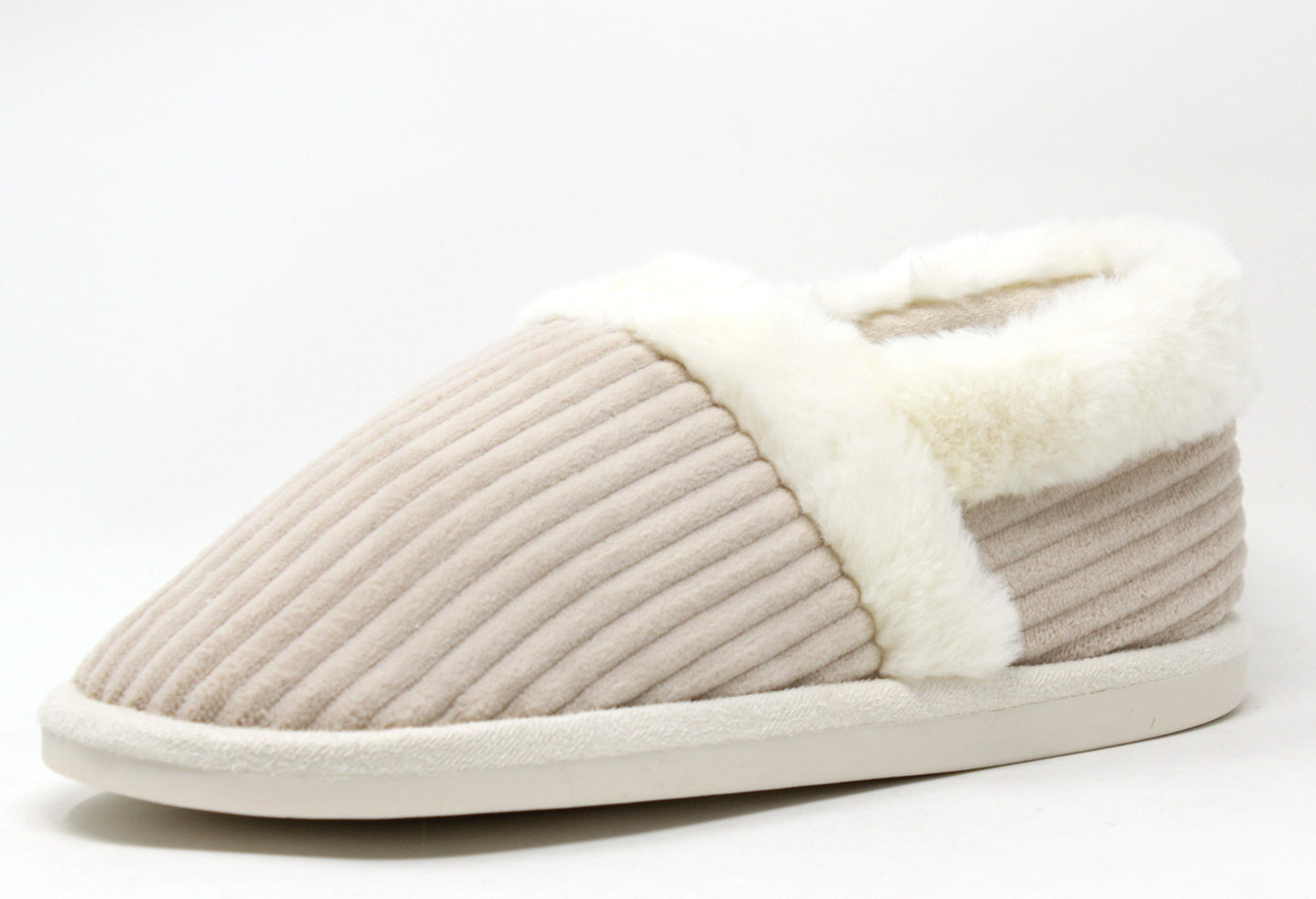 Faux Fur Cuff Slipper