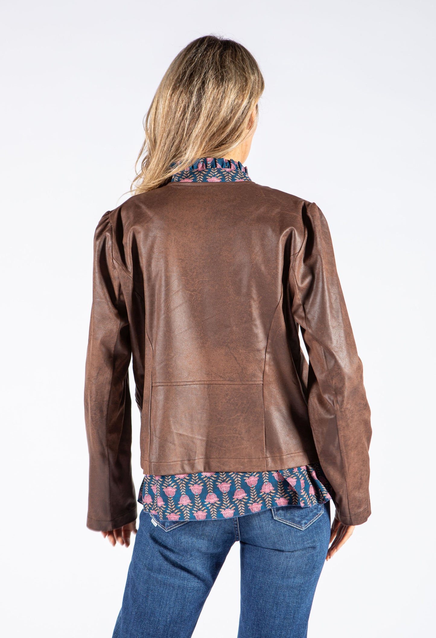 Vintage Leather Look Jacket