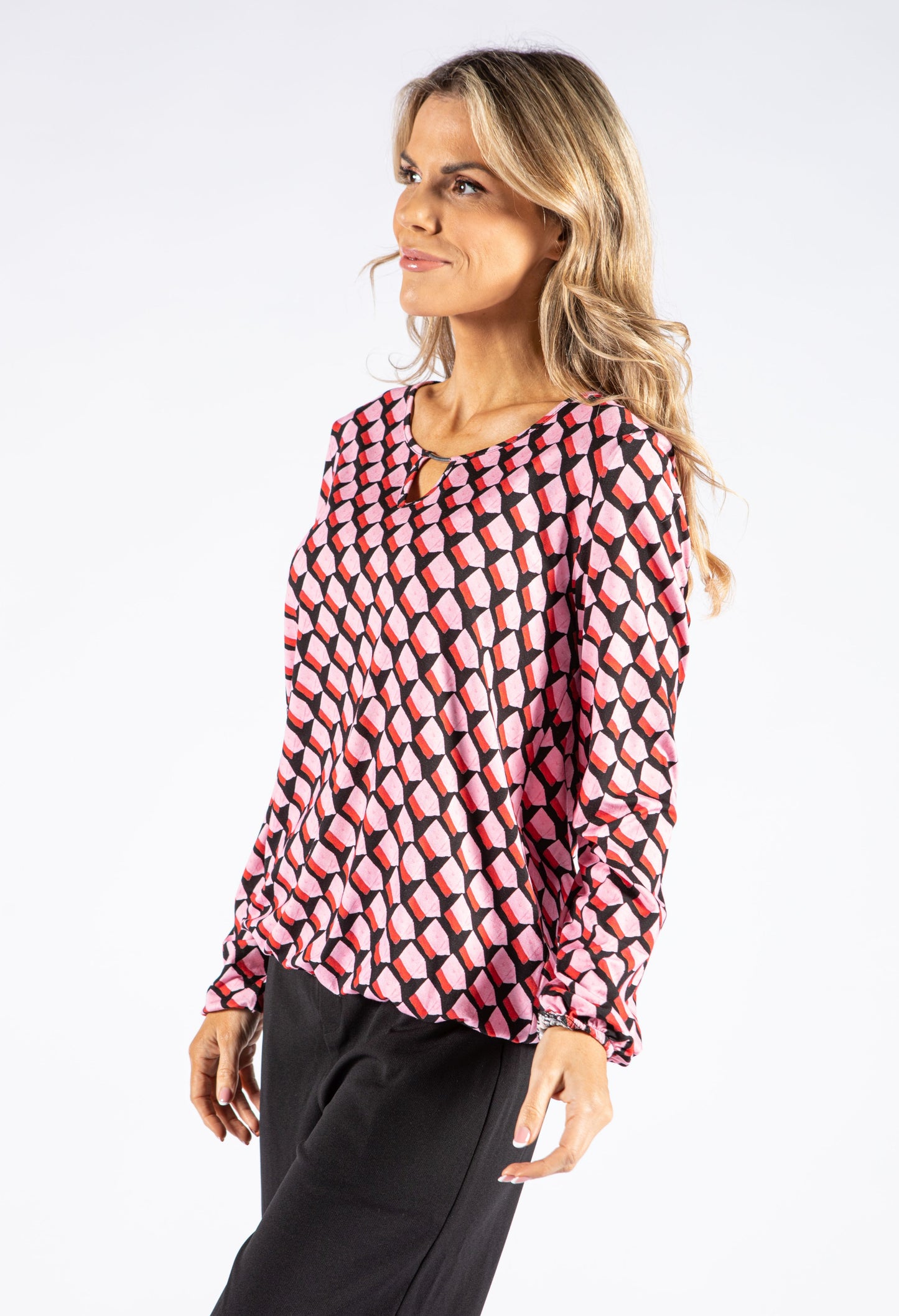 Keyhole Neckline Top