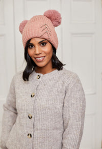 Double Pom Pom Hat