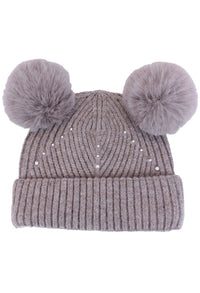 Double Pom Pom Hat