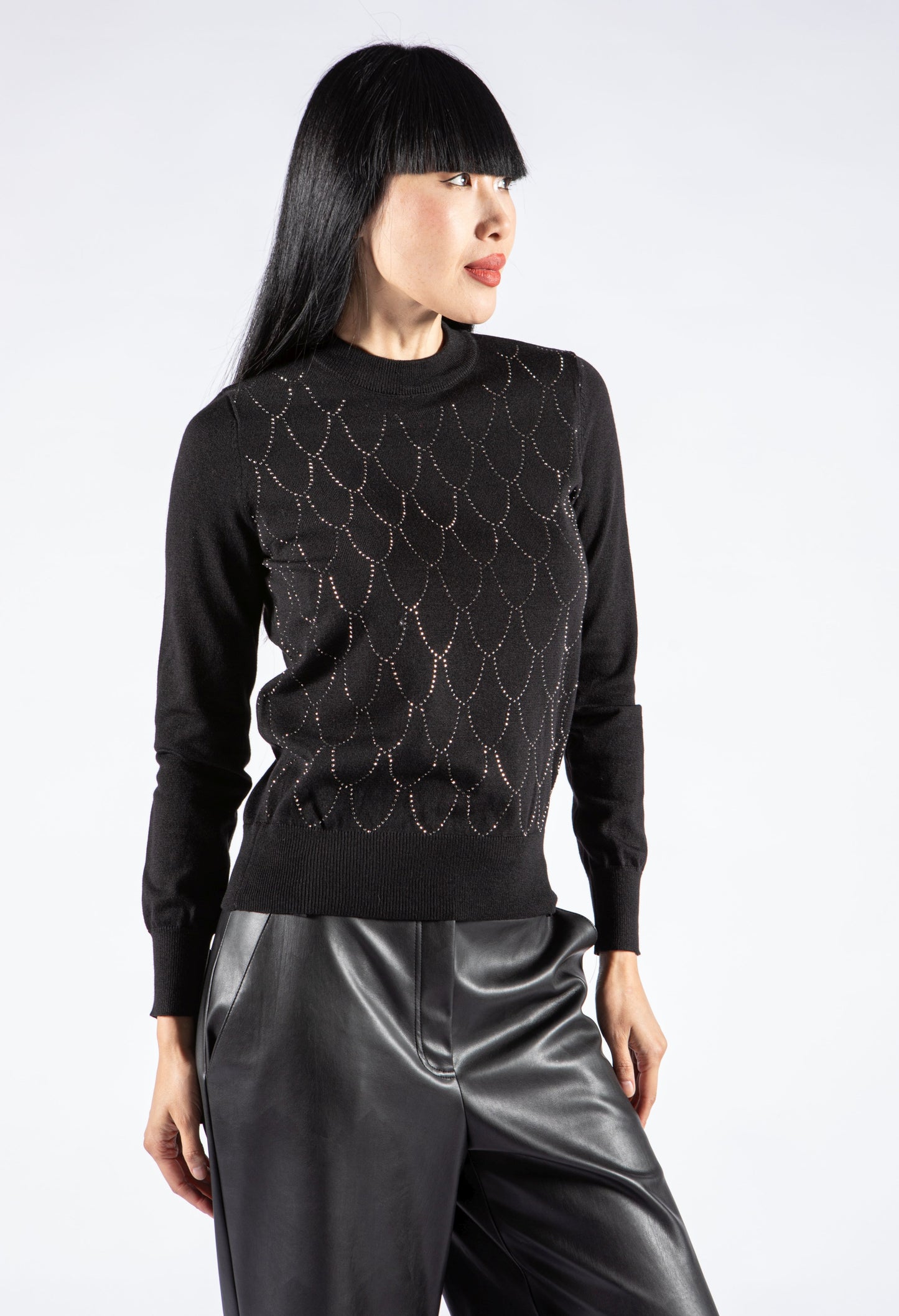 Diamante Drop Knit Top