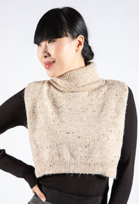 Ribbed Knit Bib