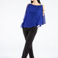 Royal Blue Diamante Sleeve Top