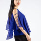 Royal Blue Diamante Sleeve Top