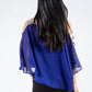 Royal Blue Diamante Sleeve Top