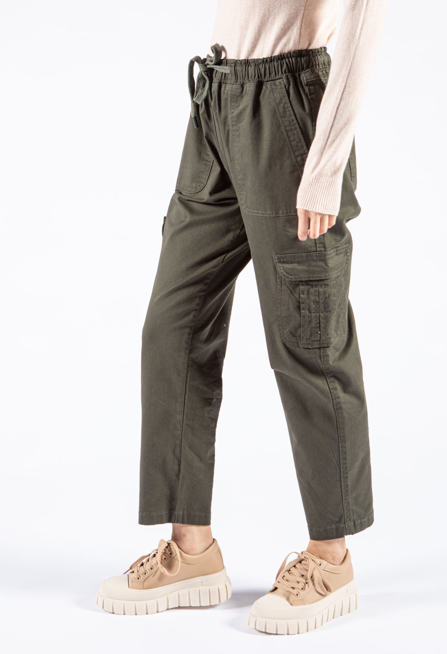 Pull On Cargo Trousers