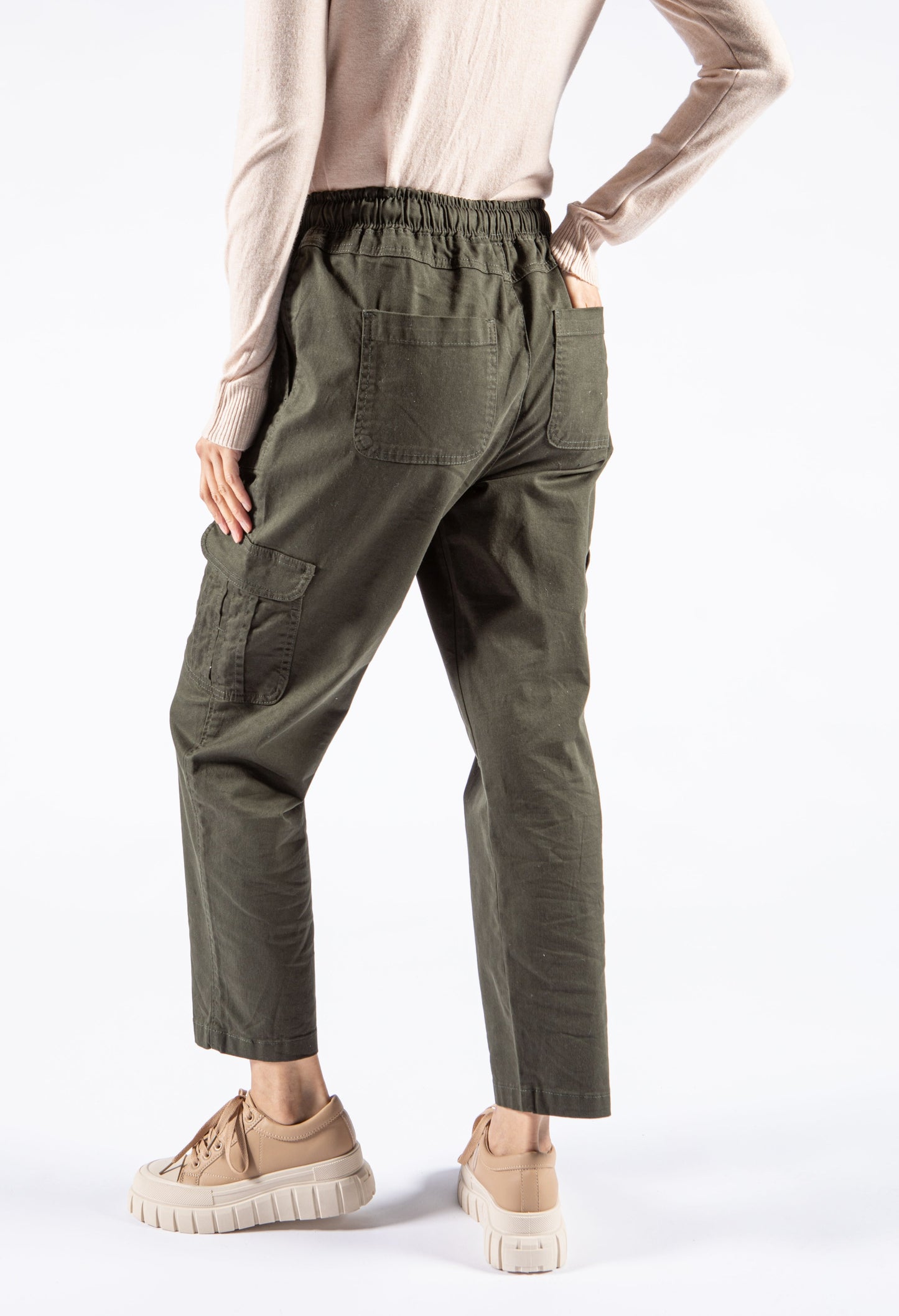 Pull On Cargo Trousers