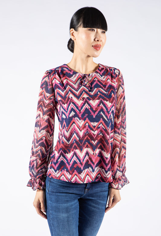 Wave Printed Top