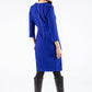 Royal Blue Faux Belted Dress