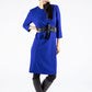 Royal Blue Faux Belted Dress