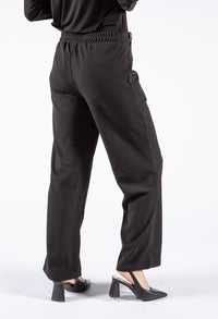 Wide Leg Trouser with Button Detail