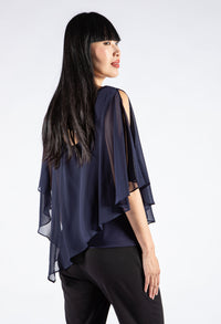 Diamante Strap Chiffon Top