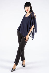 Diamante Strap Chiffon Top