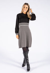 Zigzag Knit Dress