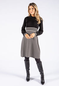 Zigzag Knit Dress