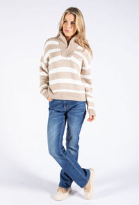 Quarter Zip Knit Pullover-1