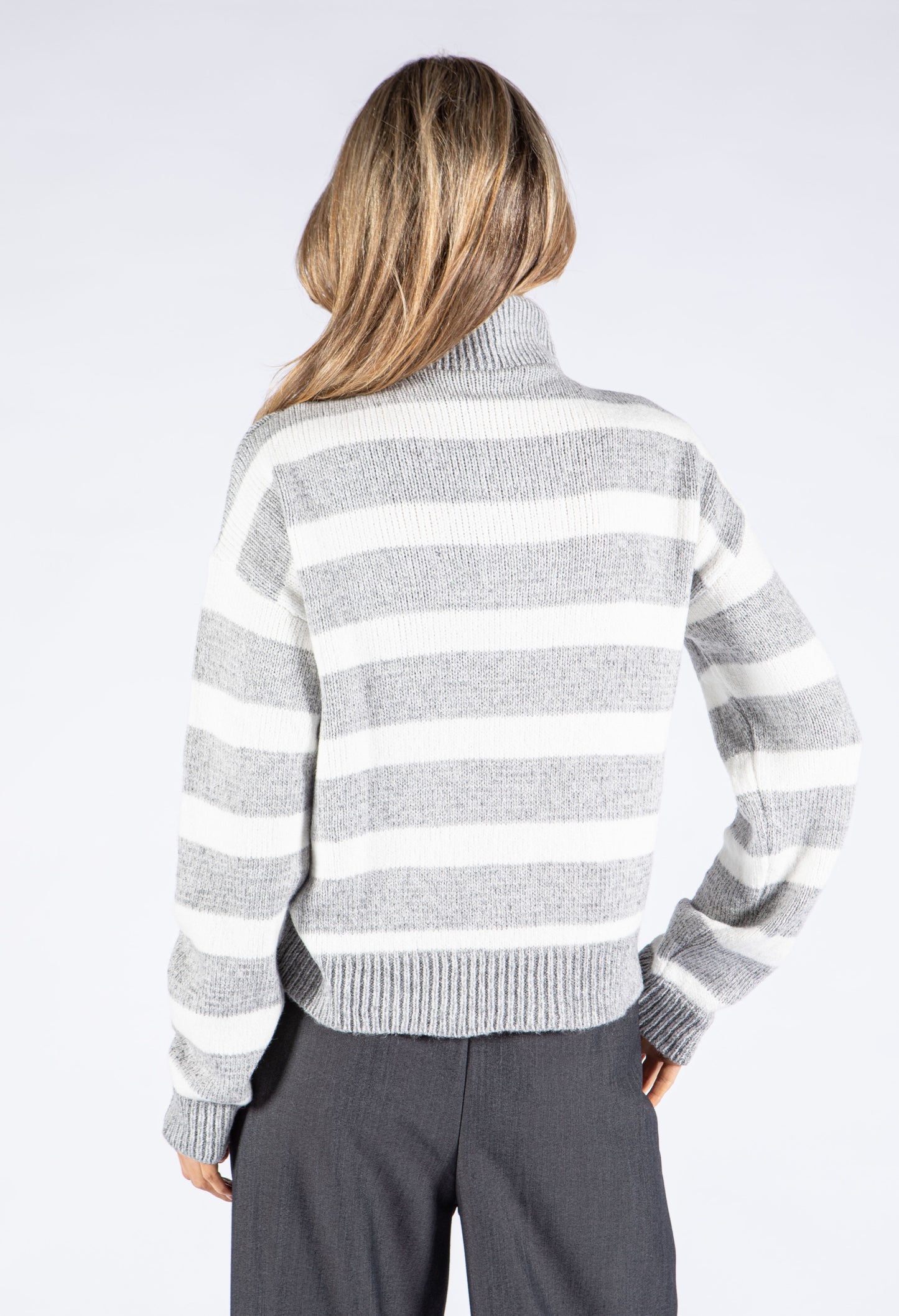 Quarter Zip Knit Pullover-1