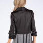 Ruched Sleeve Cropped Blazer