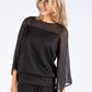 Lurex Flow Sleeve Top