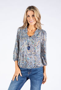 Paisley Print Top