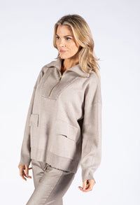 Quarter Zip Knit Pullover