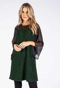 Lurex Flow Sleeve Dress