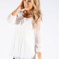 Plisse Pleat Sparkle Top