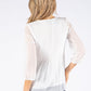 Plisse Pleat Sparkle Top