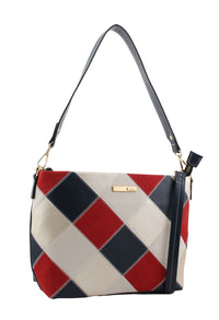 Cross Pattern Shoulder Bag