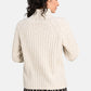 Ribbed High Neck Knit Jumper