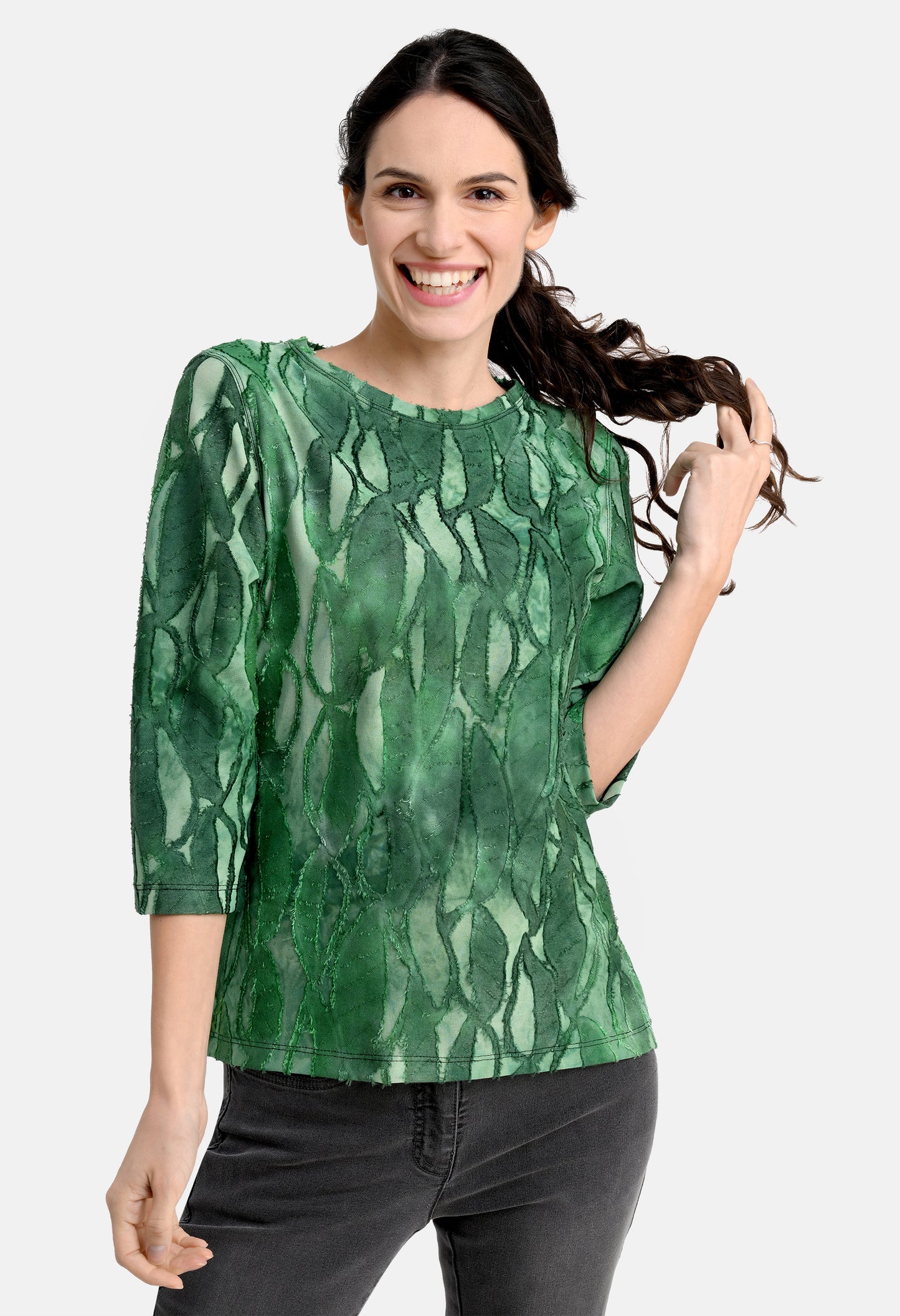 Shirt Green Waves Top