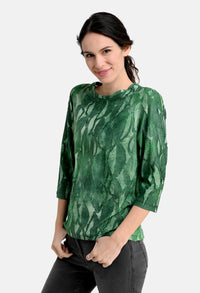 Shirt Green Waves Top