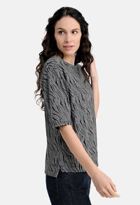 Shirt Jacquard Stripes Top