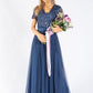 STRIPE EMBELLISHED MAXI DRESS WITH SASH BELT