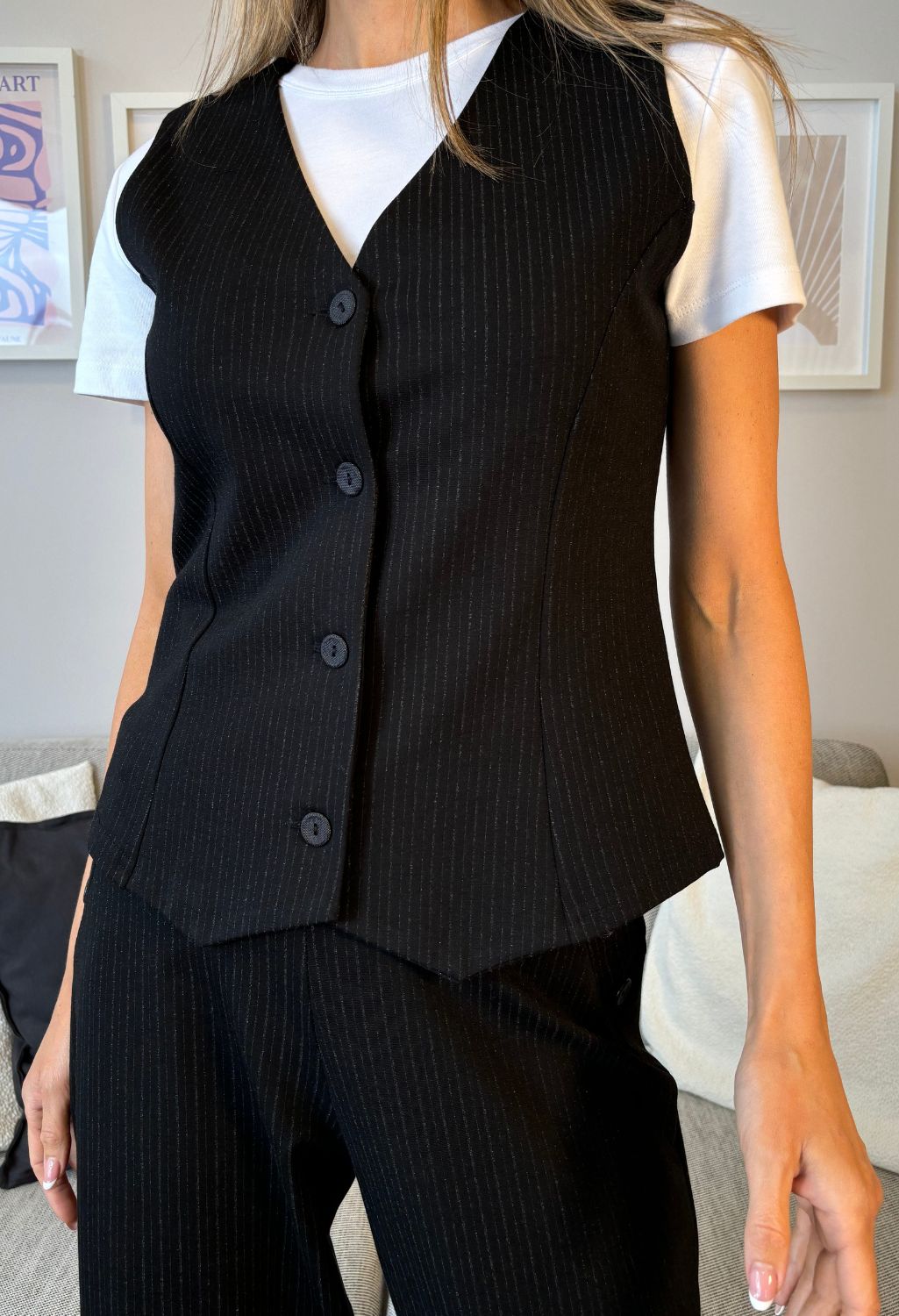 Pinstripe Waistcoat