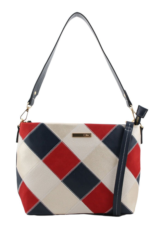 Cross Pattern Shoulder Bag