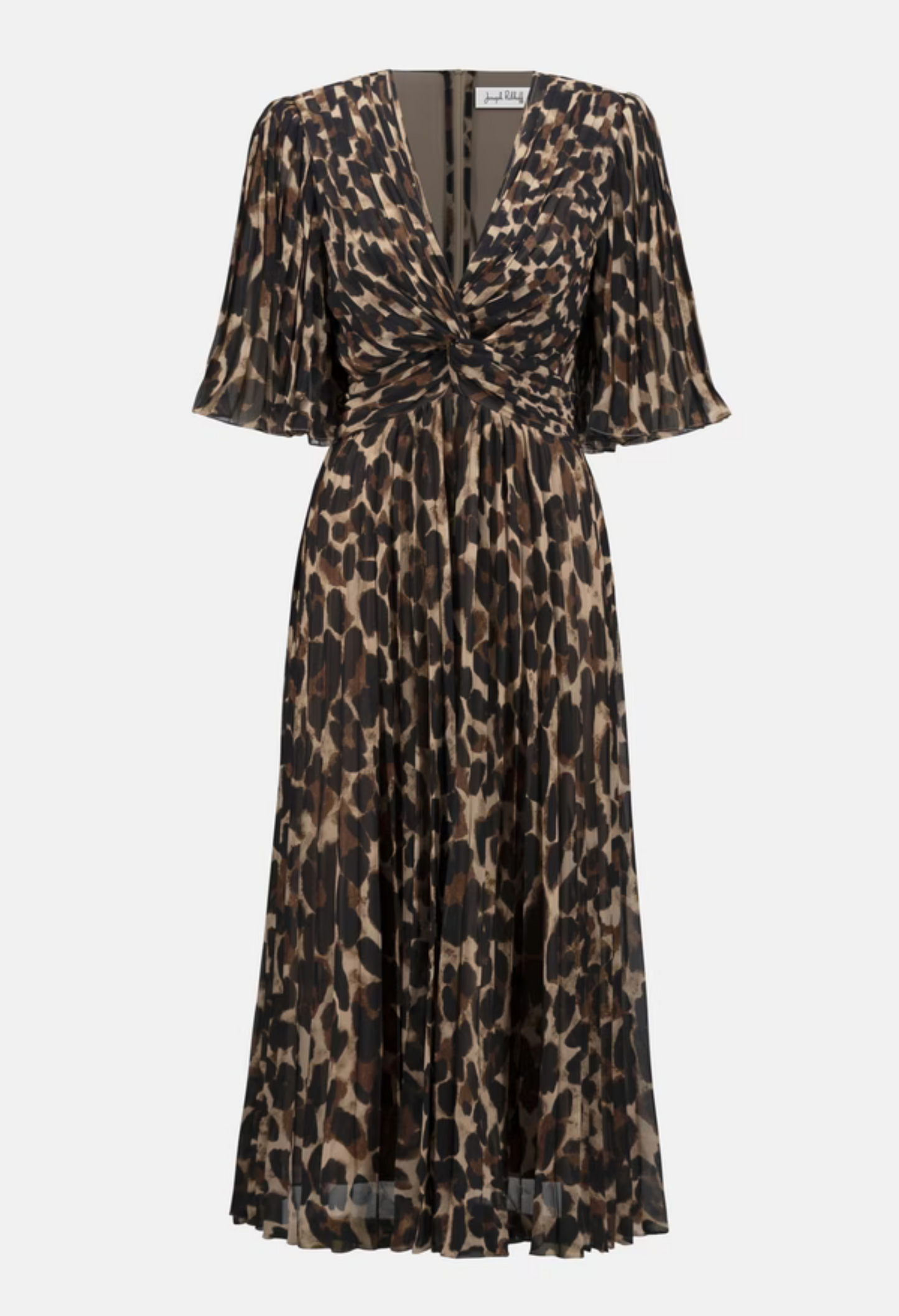 Midi Wrap Animal-print Dress